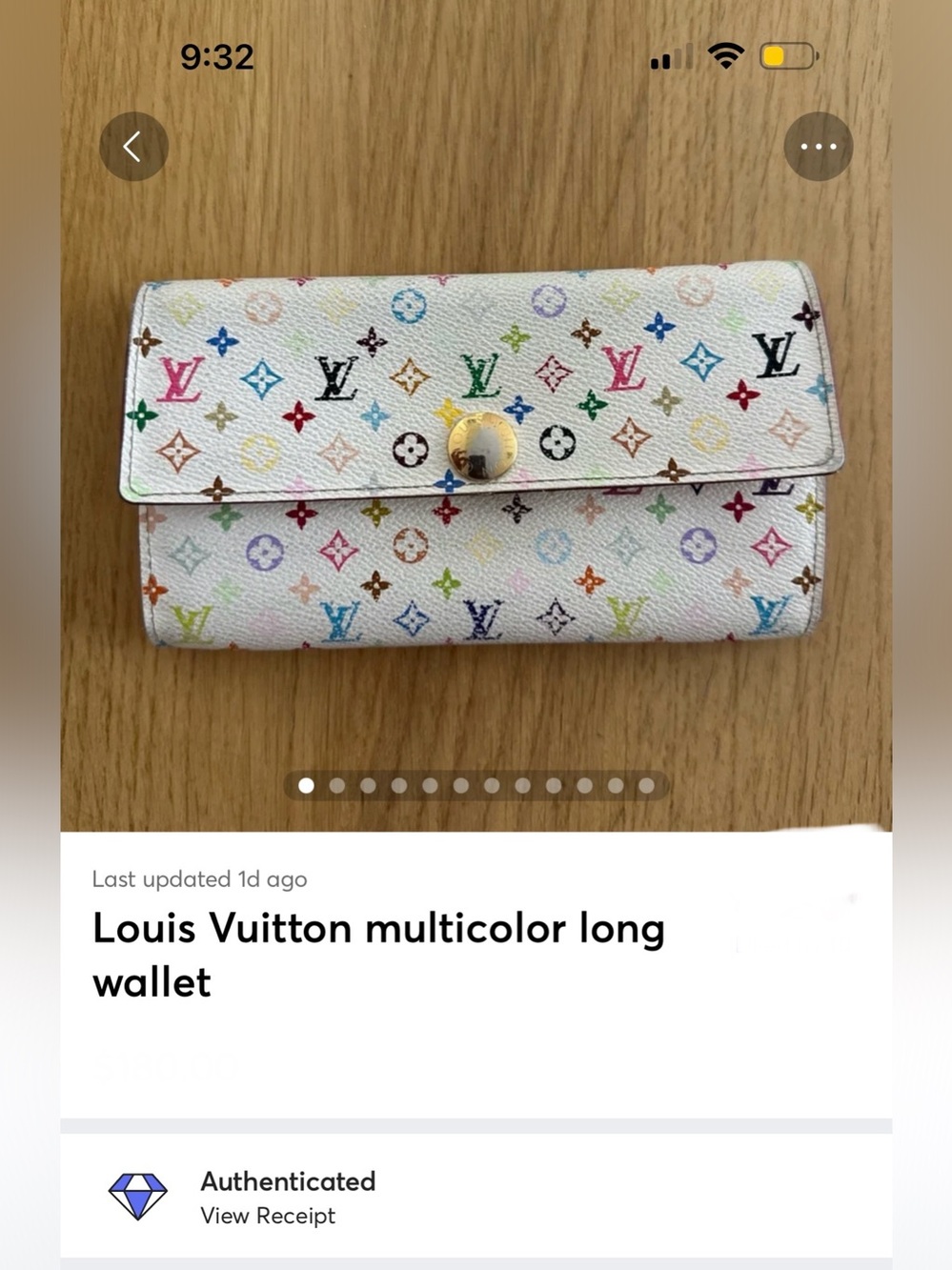 Louis Vuitton multicolor long wallet - Picture 3 of 13